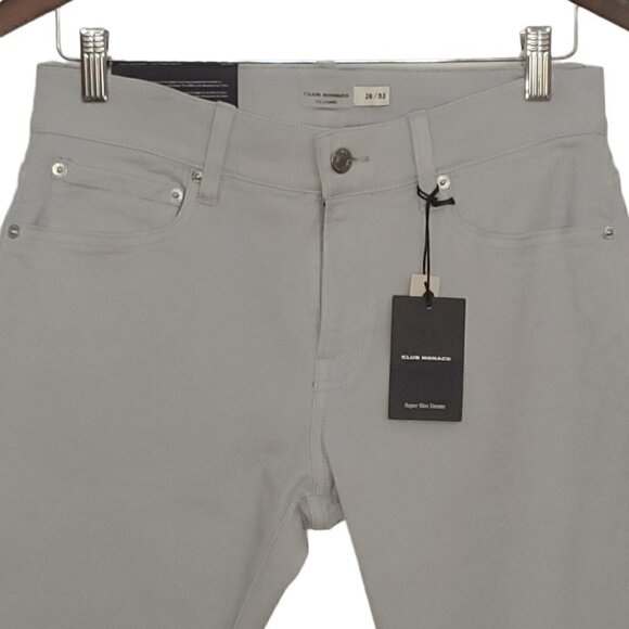 NWT CLUB MONACO Super slim Tea Lounge denim pants - Picture 3 of 15